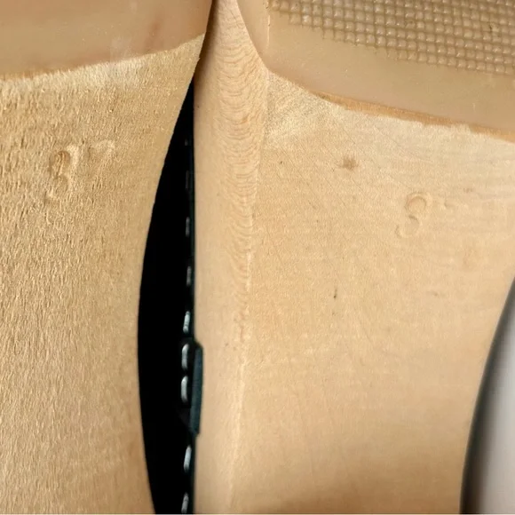 Maguba Anthropologie Stockholm Clogs Black Nubuck Suede Swedish Size 37 - Picture 13 of 14